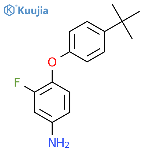 4-[4-(tert-Butyl)phenoxy]-3-fluorophenylamine structure