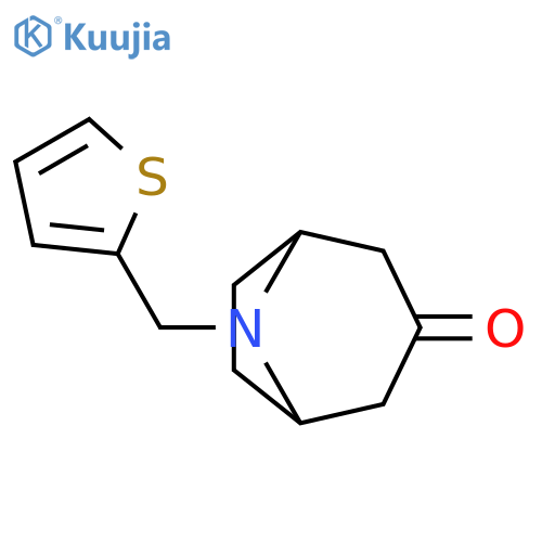 8-[(Thiophen-2-yl)methyl]-8-azabicyclo[3.2.1]octan-3-one structure