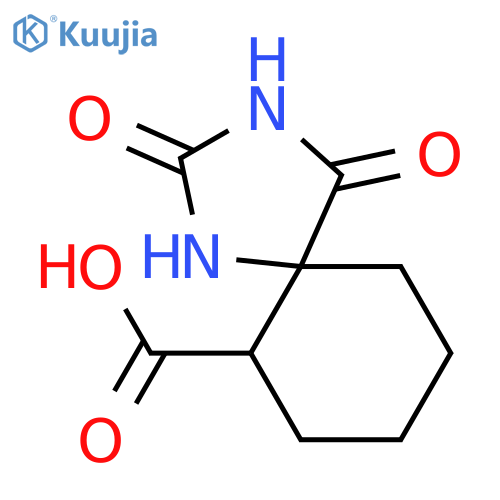 1,3-Diazaspiro[4.5]decane-6-carboxylic acid, 2,4-dioxo- structure