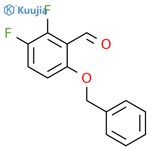 2,3-Difluoro-6-phenylmethoxybenzaldehyde structure