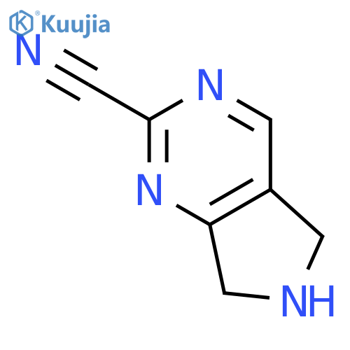 6,7-Dihydro-5H-pyrrolo[3,4-d]pyrimidine-2-carbonitrile structure
