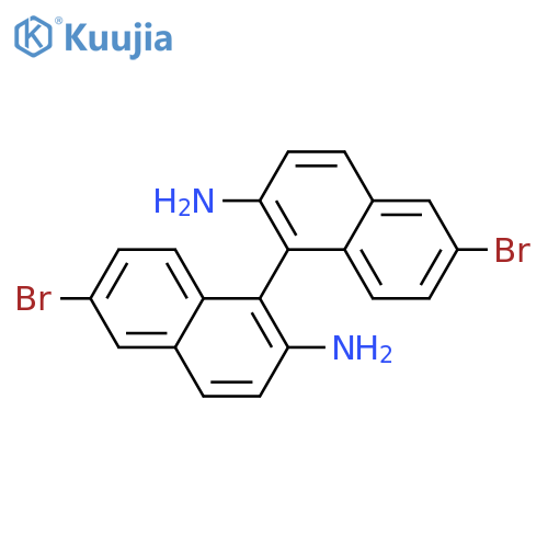 [1,1′-Binaphthalene]-2,2′-diamine, 6,6′-dibromo-, (1S)-  structure