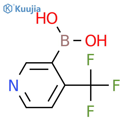 [4-(trifluoromethyl)pyridin-3-yl]boronic acid structure