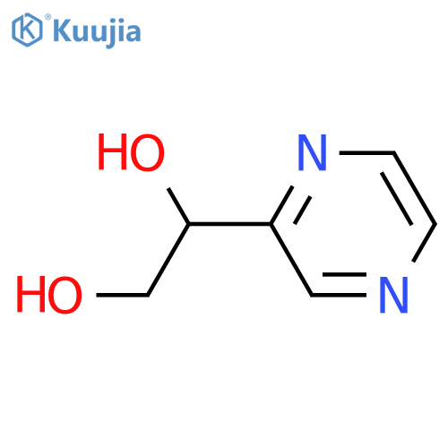 1-(pyrazin-2-yl)ethane-1,2-diol structure
