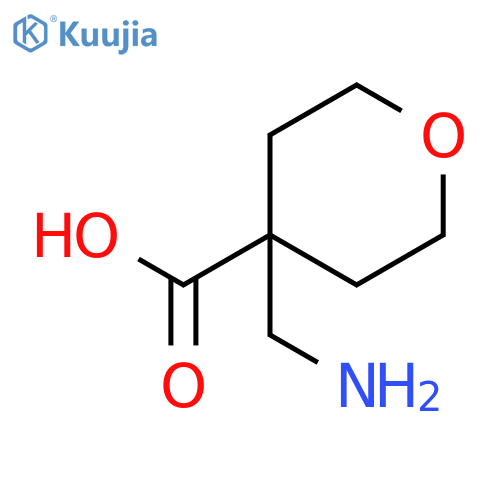 4-(aminomethyl)oxane-4-carboxylic acid structure