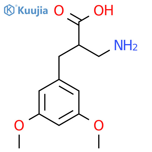 3-Amino-2-(3,5-dimethoxybenzyl)propanoic acid structure