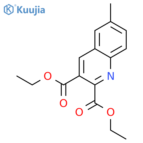 Diethyl 6-methylquinoline-2,3-dicarboxylate structure