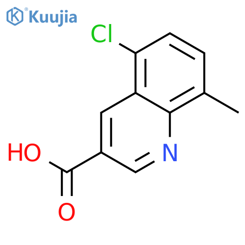 5-chloro-8-methylquinoline-3-carboxylic Acid structure