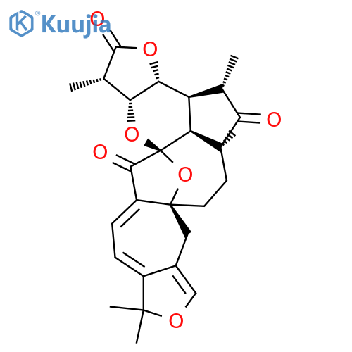 2H,8H-7a,14a-Epoxy-3,10,15-trioxaazuleno[6',5':5,6]cyclooct[1,2,3-cd]-as-indacene-2,5,14(1H,11H)-trione, 3a,3b,4,5a,6,7,14b,15a-octahydro-1,4,5a,11,11-pentamethyl-, (1S,3aR,3bS,4S,5aS,7aS,14aS,14bS,15aR)- structure