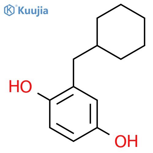 1,4-Benzenediol, 2-(cyclohexylmethyl)- structure