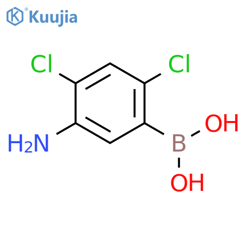5-Amino-2,4-dichlorophenylboronic acid structure