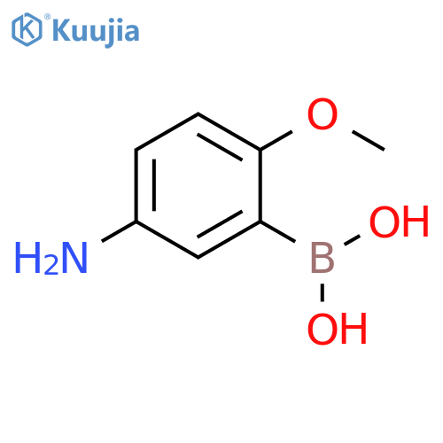 Boronic acid, B-(5-amino-2-methoxyphenyl)- structure