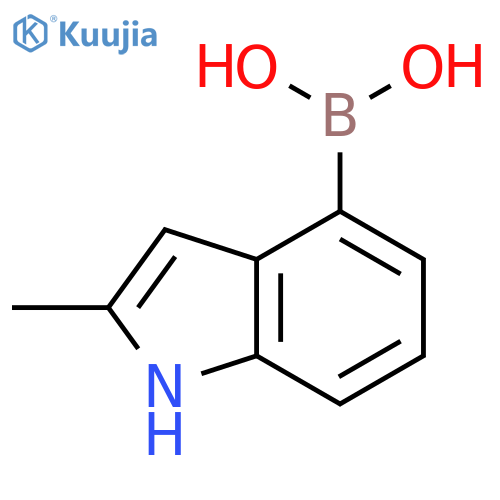 (2-methyl-1H-indol-4-yl)boronic acid structure
