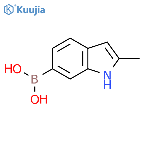 (2-Methyl-1H-indol-6-yl)boronic acid structure