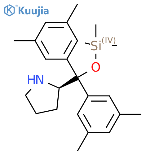 (R)-2-(Bis(3,5-dimethylphenyl)((trimethylsilyl)oxy)methyl)pyrrolidine structure