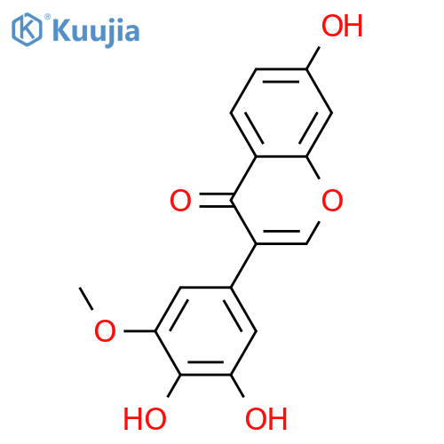 3',4',5',7-Tetrahydroxyisoflavone; 3'-Me ether structure