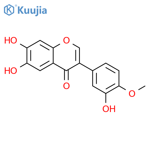 6,7-Dihydroxy-3-(3-hydroxy-4-methoxyphenyl)-4H-1-benzopyran-4-one structure