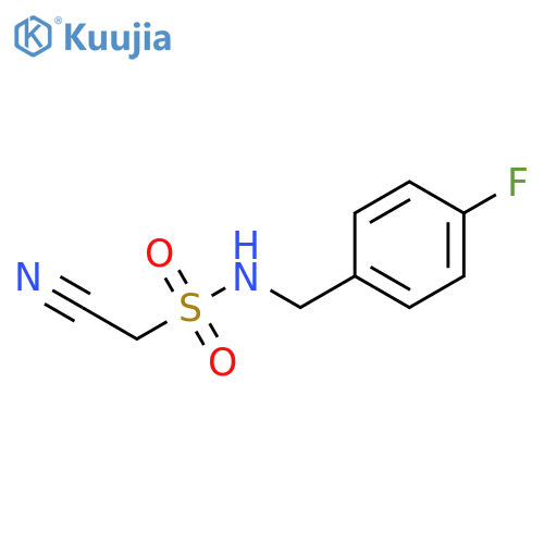 1-cyano-N-(4-fluorophenyl)methylmethanesulfonamide structure