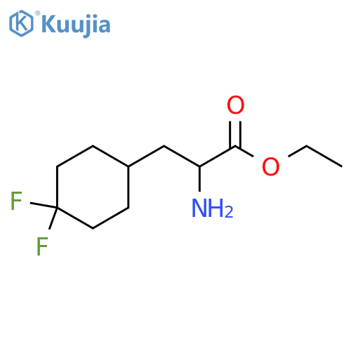 ethyl 2-amino-3-(4,4-difluorocyclohexyl)propanoate structure