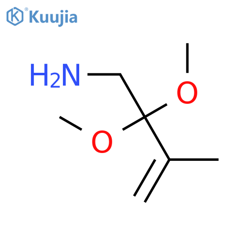 3-Buten-1-amine, 2,2-dimethoxy-3-methyl- structure