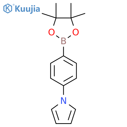 1-[4-(4,4,5,5-Tetramethyl-1,3,2-dioxaborolan-2-yl)phenyl]pyrrole structure