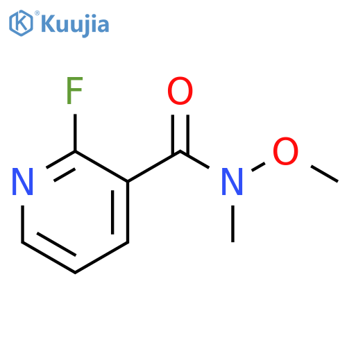 2-Fluoro-N-methoxy-N-methylnicotinamide structure