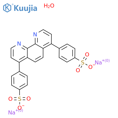 Bathophenanthrolinedisulfonic Acid Disodium Salt Hydrate structure