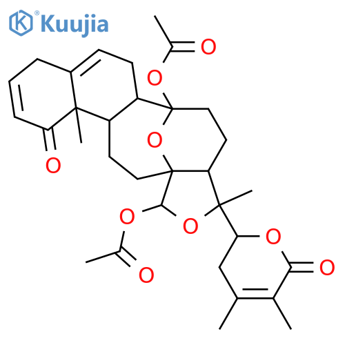 13,14:18,20-Diepoxy-14,18-dihydroxy-1-oxo-13,14-secowitha-2,5,24-trienolide; Di-Ac structure