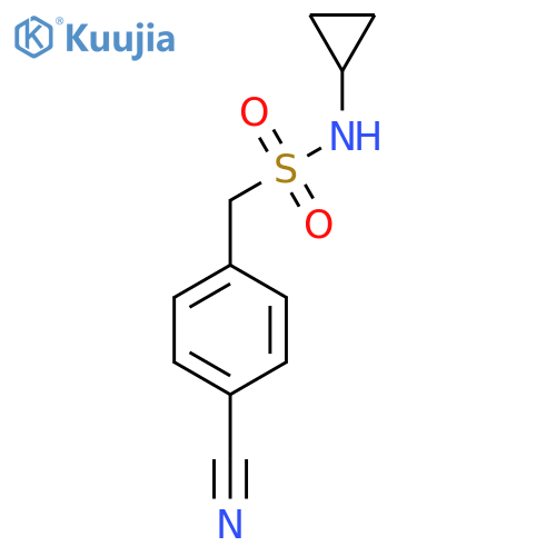 1-(4-Cyanophenyl)-N-cyclopropylmethanesulfonamide structure