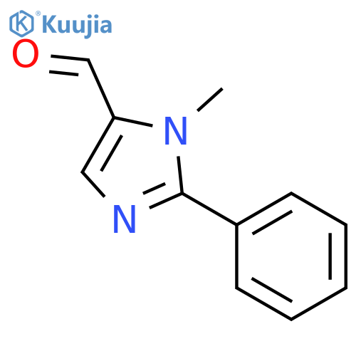 1-methyl-2-phenyl-1H-imidazole-5-carbaldehyde structure