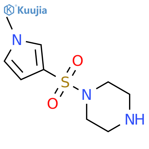 1-(1-Methyl-1H-pyrrol-3-yl)sulfonylpiperazine structure