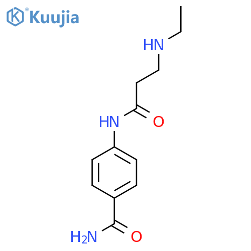4-3-(Ethylamino)propanamidobenzamide structure