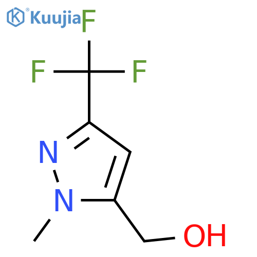 (1-methyl-3-(trifluoromethyl)-1H-pyrazol-5-yl)methanol structure