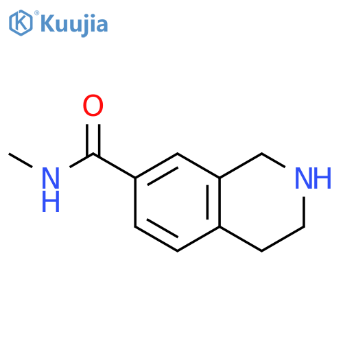 7-Isoquinolinecarboxamide, 1,2,3,4-tetrahydro-N-methyl- structure