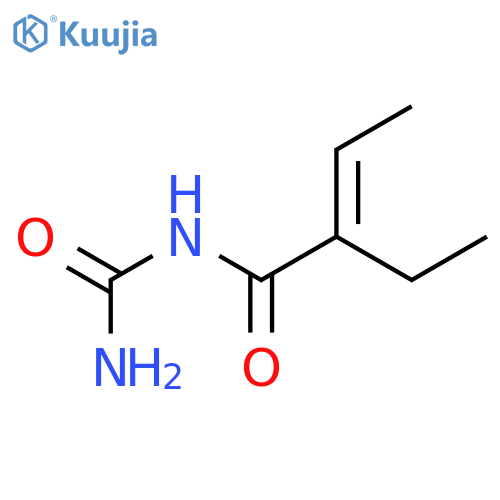2-Butenamide,N-(aminocarbonyl)-2-ethyl-, (2Z)- structure