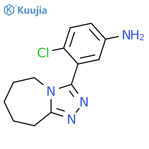 4-Chloro-3-{5h,6h,7h,8h,9h-1,2,4Triazolo4,3-AAzepin-3-Yl}Aniline structure