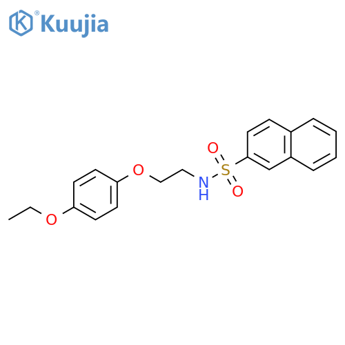 N-2-(4-ethoxyphenoxy)ethylnaphthalene-2-sulfonamide structure