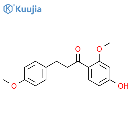 1-(2,4-Dihydroxyphenyl)-3-(4-hydroxyphenyl)-1-propanone; 2',4-Di-Me ether structure