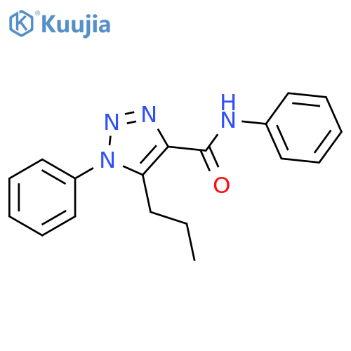 N,1-Diphenyl-5-propyl-1H-1,2,3-triazole-4-carboxamide structure
