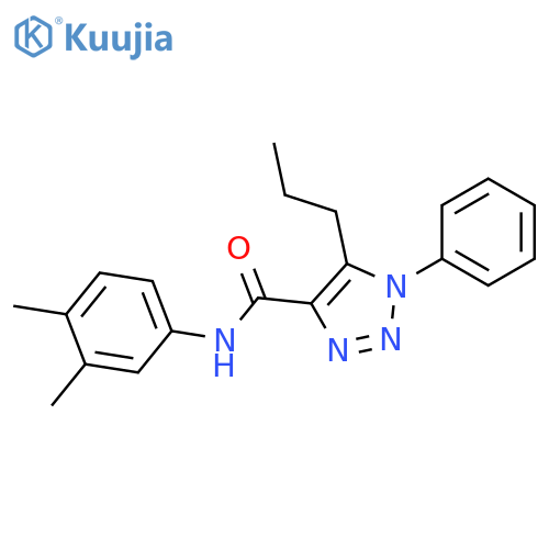 N-(3,4-dimethylphenyl)-1-phenyl-5-propyl-1H-1,2,3-triazole-4-carboxamide structure