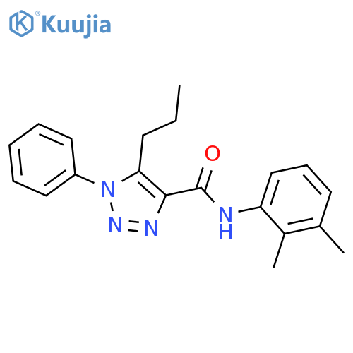 N-(2,3-dimethylphenyl)-1-phenyl-5-propyl-1H-1,2,3-triazole-4-carboxamide structure