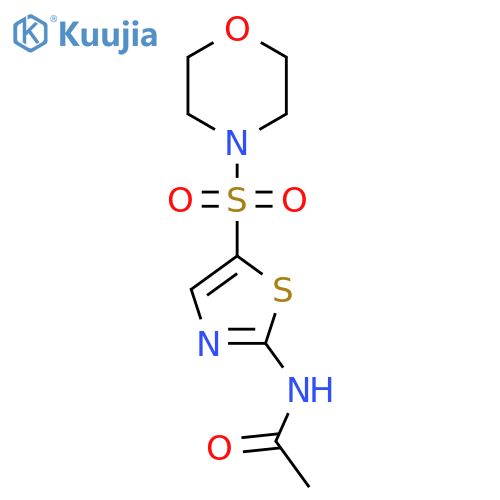 N-5-(morpholine-4-sulfonyl)-1,3-thiazol-2-ylacetamide structure