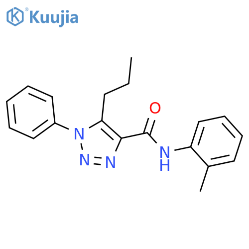 N-(2-methylphenyl)-1-phenyl-5-propyl-1H-1,2,3-triazole-4-carboxamide structure