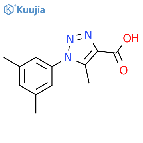 1-(3,5-dimethylphenyl)-5-methyl-1H-1,2,3-triazole-4-carboxylic acid structure
