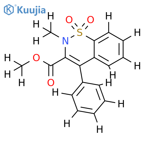 methyl 2-methyl-1,1-dioxo-4-phenyl-2H-1lambda6,2-benzothiazine-3-carboxylate structure