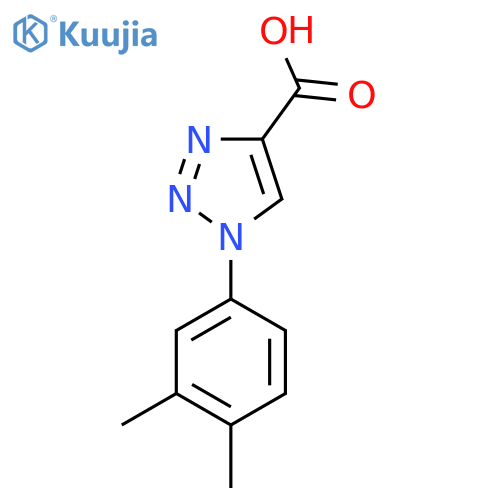 1-(3,4-dimethylphenyl)-1H-1,2,3-triazole-4-carboxylic acid structure
