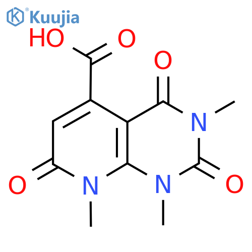 1,3,8-Trimethyl-2,4,7-trioxo-1,2,3,4,7,8-hexahydropyrido2,3-dpyrimidine-5-carboxylic acid structure
