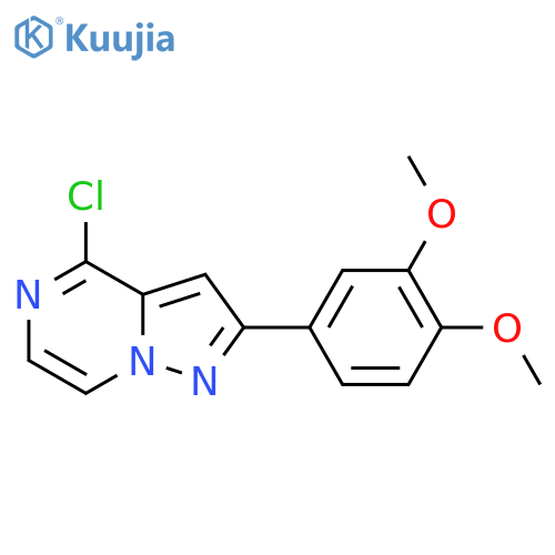 4-Chloro-2-(3,4-dimethoxyphenyl)pyrazolo[1,5-a]pyrazine structure