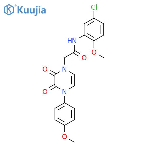N-(5-chloro-2-methoxyphenyl)-2-4-(4-methoxyphenyl)-2,3-dioxo-1,2,3,4-tetrahydropyrazin-1-ylacetamide structure