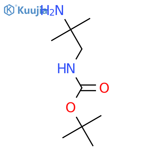 tert-butyl N-(2-amino-2-methyl-propyl)carbamate structure